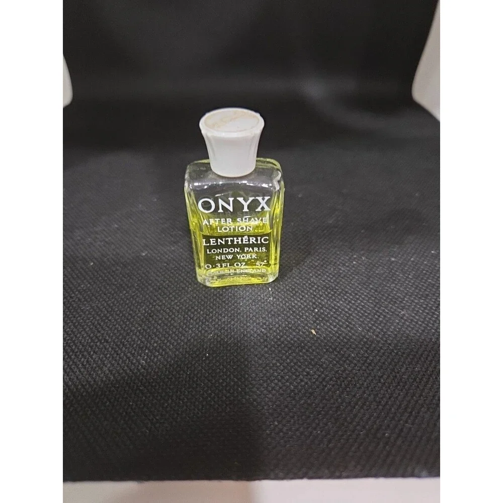 Vintage Onyx After Shave by LENTHÉRIC, London Mini 0.3oz/8.5ml Very Rare HB9